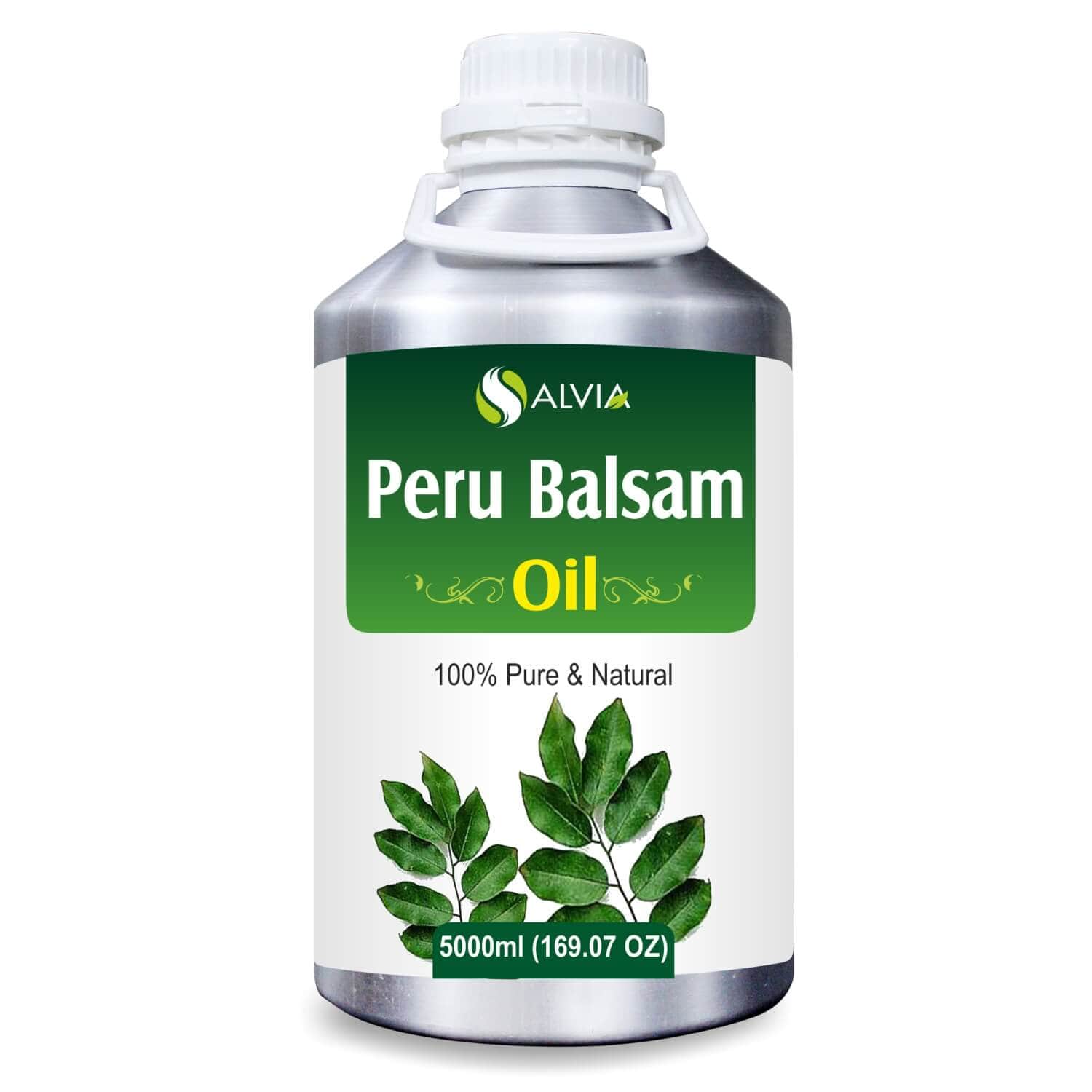 Salvia Natural Essential Oils 5000ml Peru Balsam Oil (Myroxylon-Pereirae) Natural Essential Oil Therapeutic Grade Excellent For Aromatherapy, Skin & Hair Care & Many More!