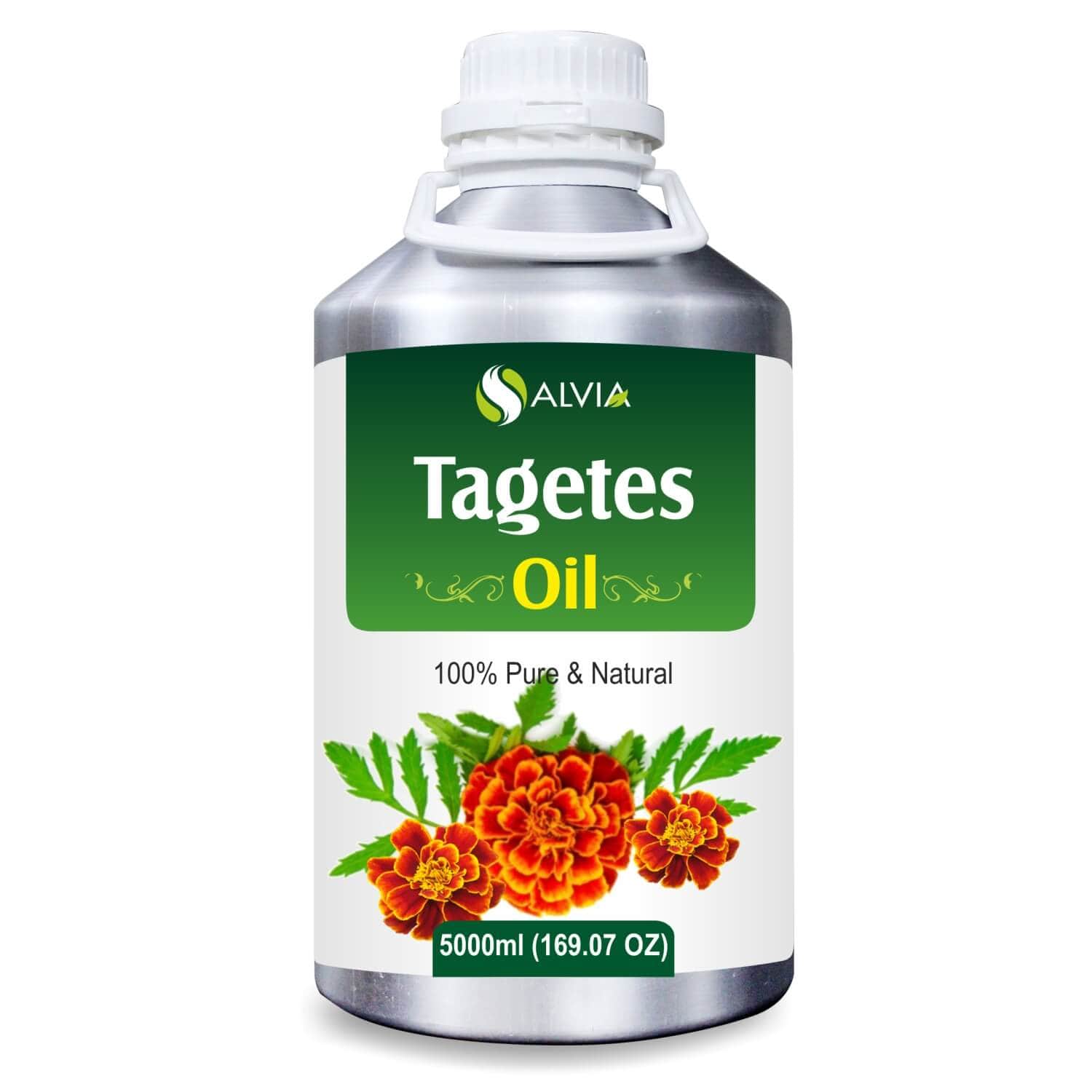 Salvia Natural Essential Oils 5000ml Tagetes Oil (Tagetes Minuta) 100% Natural Undiluted Essential Oil Relieve Cuts & Wounds, Reduce Tension, Relieves Cough, Heals Skin Conditions, Heals Wounds