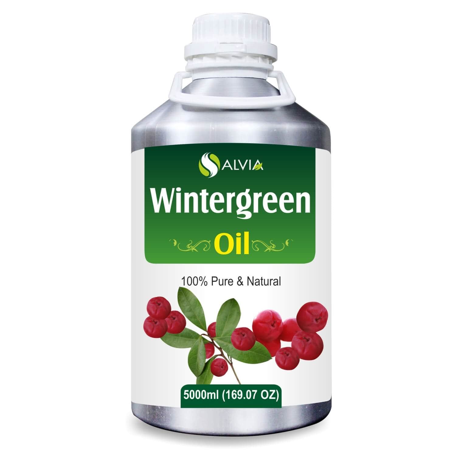 Salvia Natural Essential Oils 5000ml Winter Green Oil (Gaultheria Procumbens) Pure Natural Essential Oil
