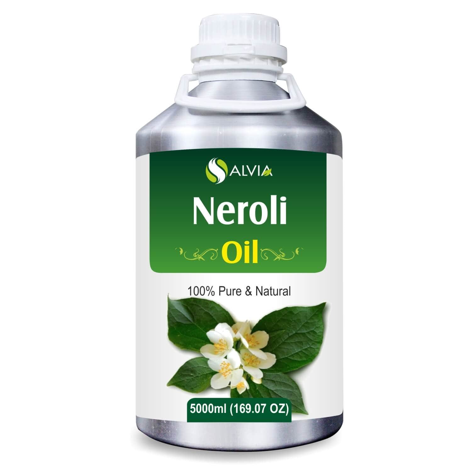 Salvia Natural Essential Oils,Best Essential Oils for Skin 5000ml Neroli Oil (Citrus Aurantium) 100% Pure Natural Essential Oil Rejuvenates Skin, Moisturizes Skin, Combats Acne, Relief Pain