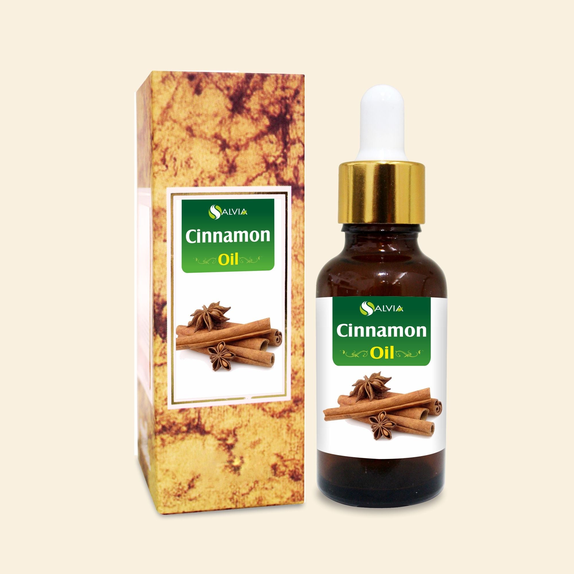 Salvia Natural Essential Oils Cinnamon Oil (Cinnamomum verum) 100% Natural Pure Essential Oil