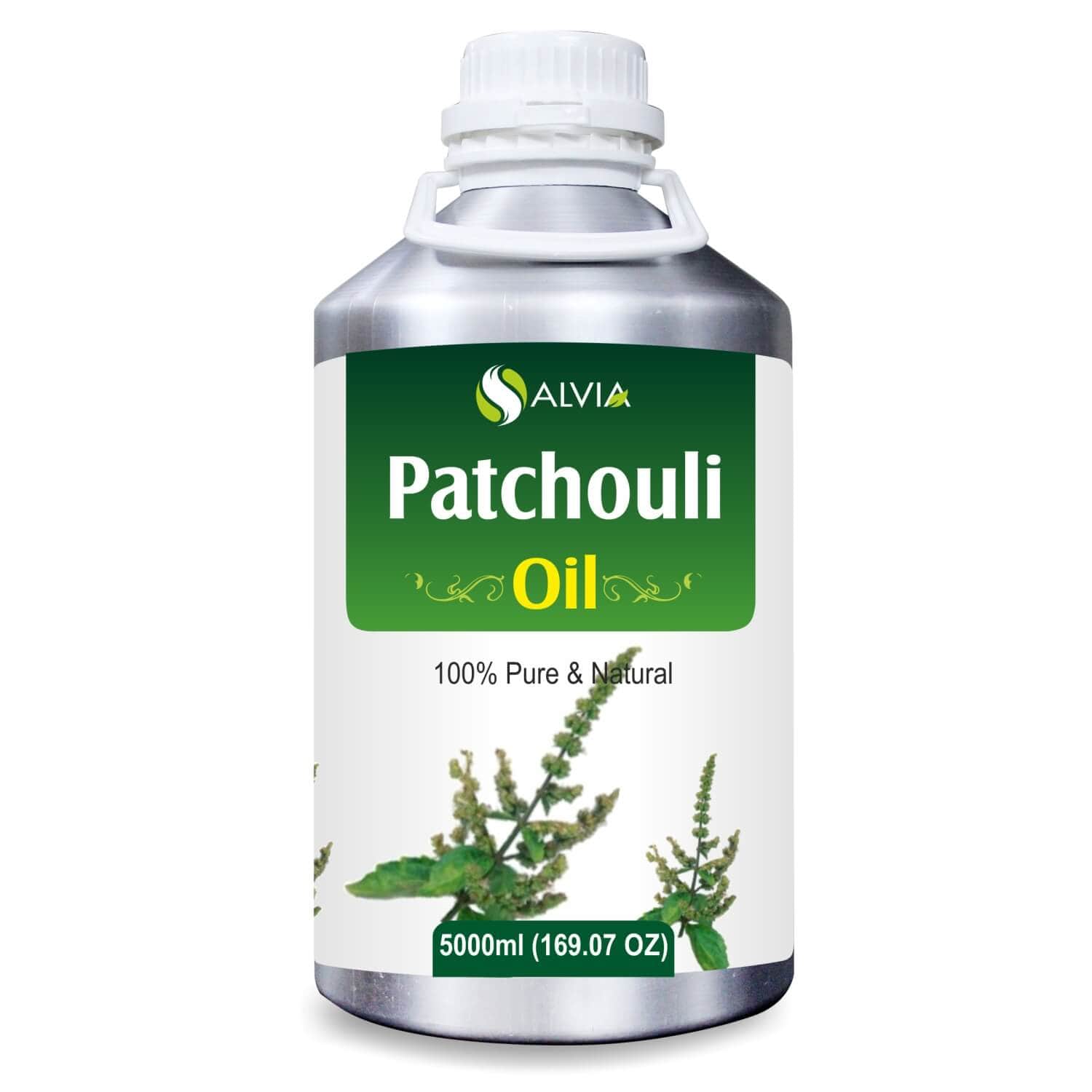 Salvia Natural Essential Oils,Dandruff,Dry Skin,Acne,Anti Fungal,Moisturizing Oil,Anti-fungal Oil 5000ml Patchouli Oil (Pogostemon Cablin) Pure Natural Essential Oil Therapeutic Grade Premium Quality Aromatic Oil