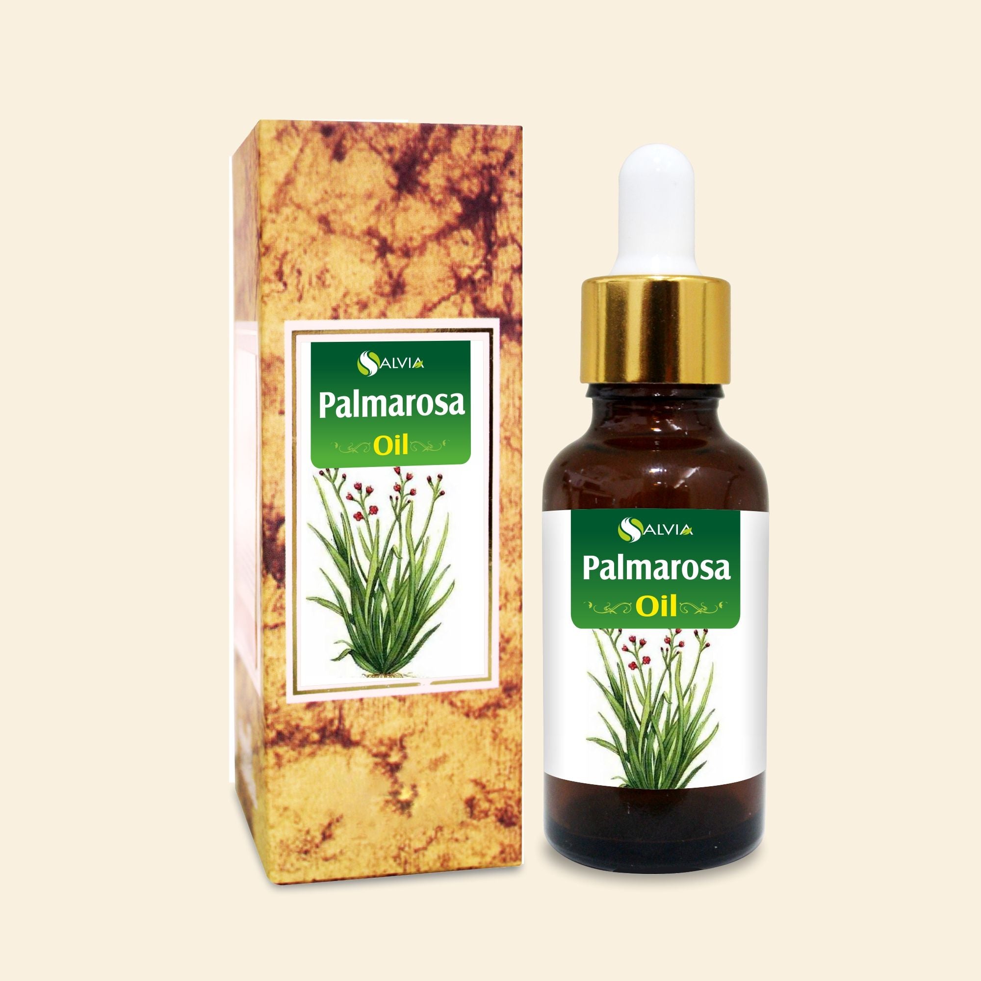 Salvia Natural Essential Oils Palmarosa Oil (Cymbopogon martinii ) 100% Natural Pure Essential Oil