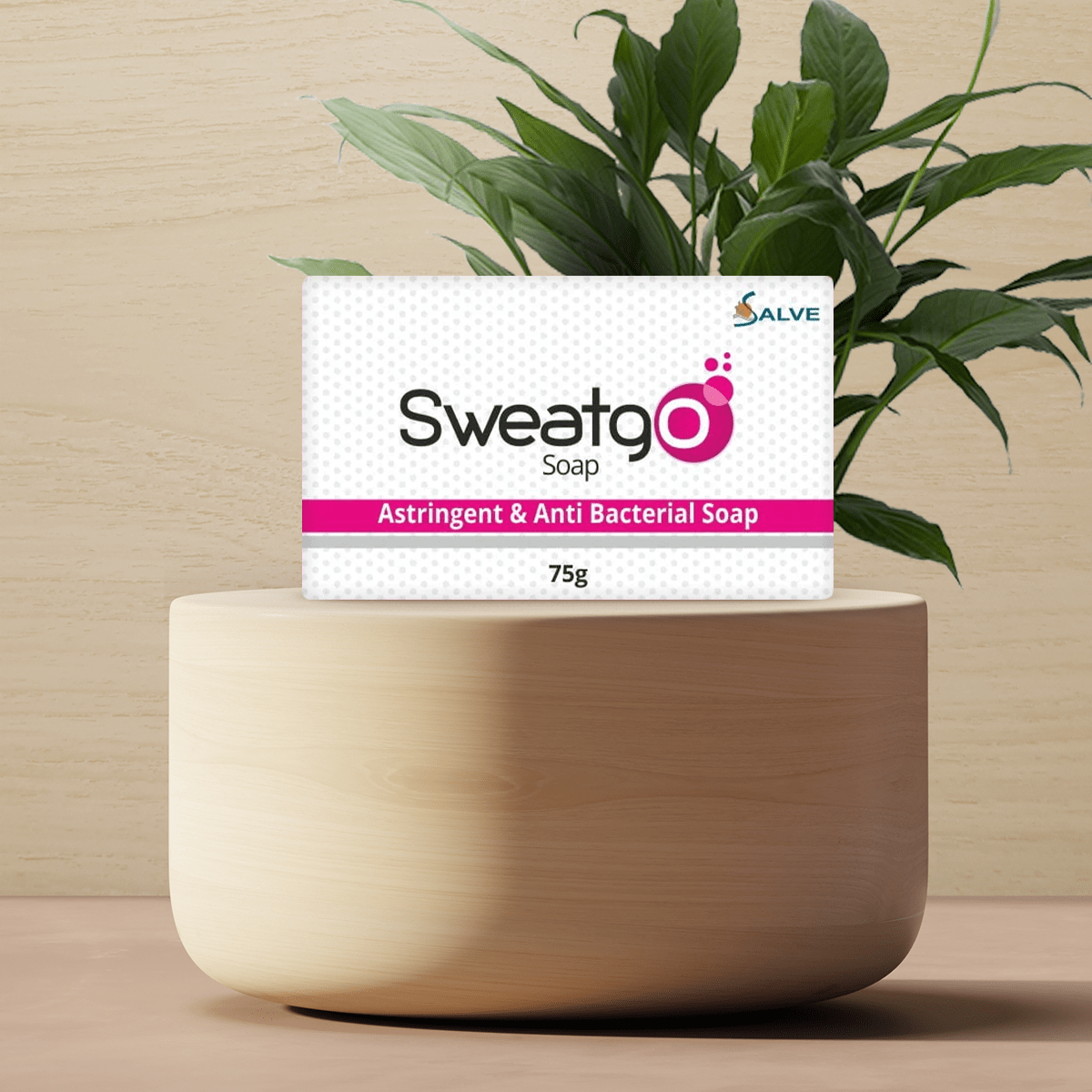 Shoprythm Sweatgo Copy of Salve Sweatgo Antibacterial Astringent, Antiperspirant Soap for Control of Hyperhidrosis & Excessive