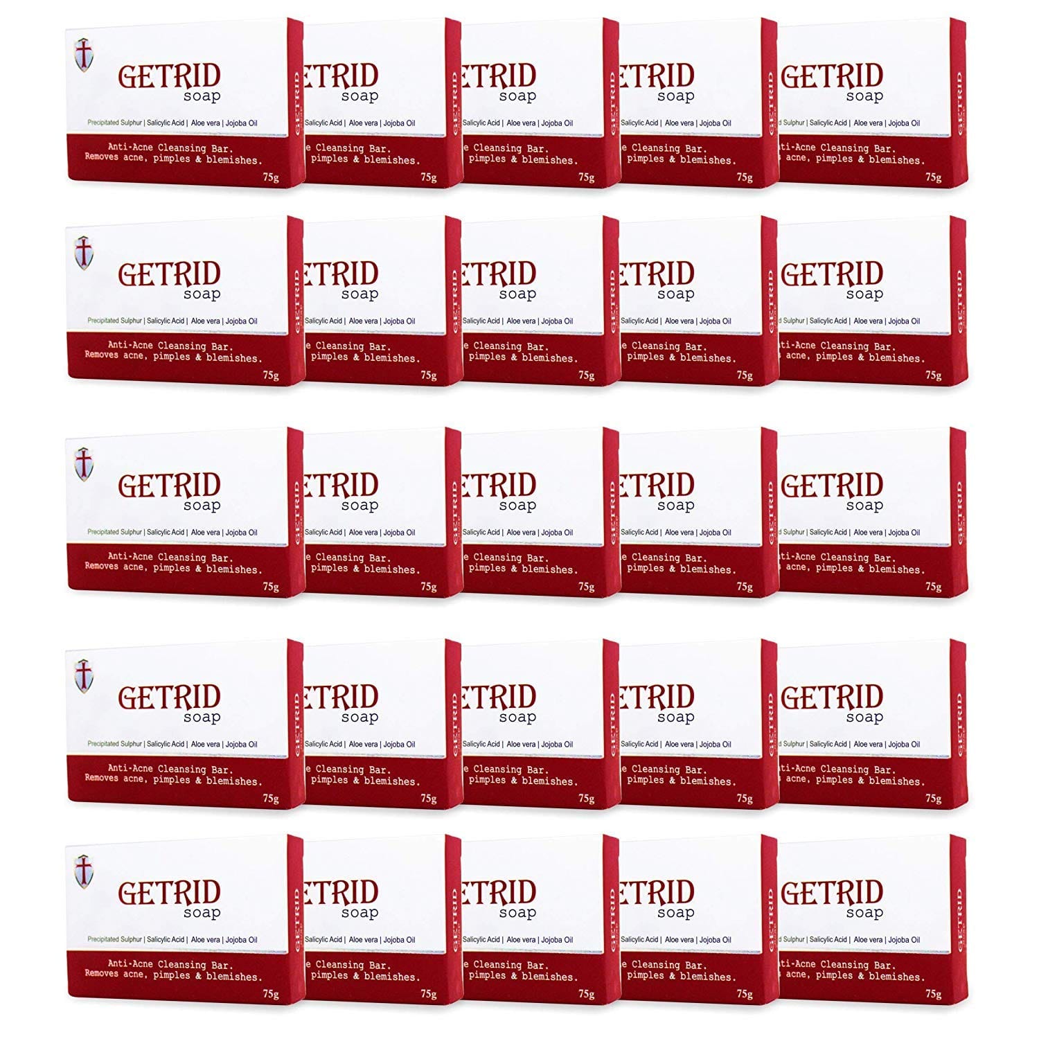 shoprythmindia Acne,Hygiene (hand sanitizer) Pack of 25 Copy of Getrid Anti-bacterial Soap, Kills Bacteria & Germs