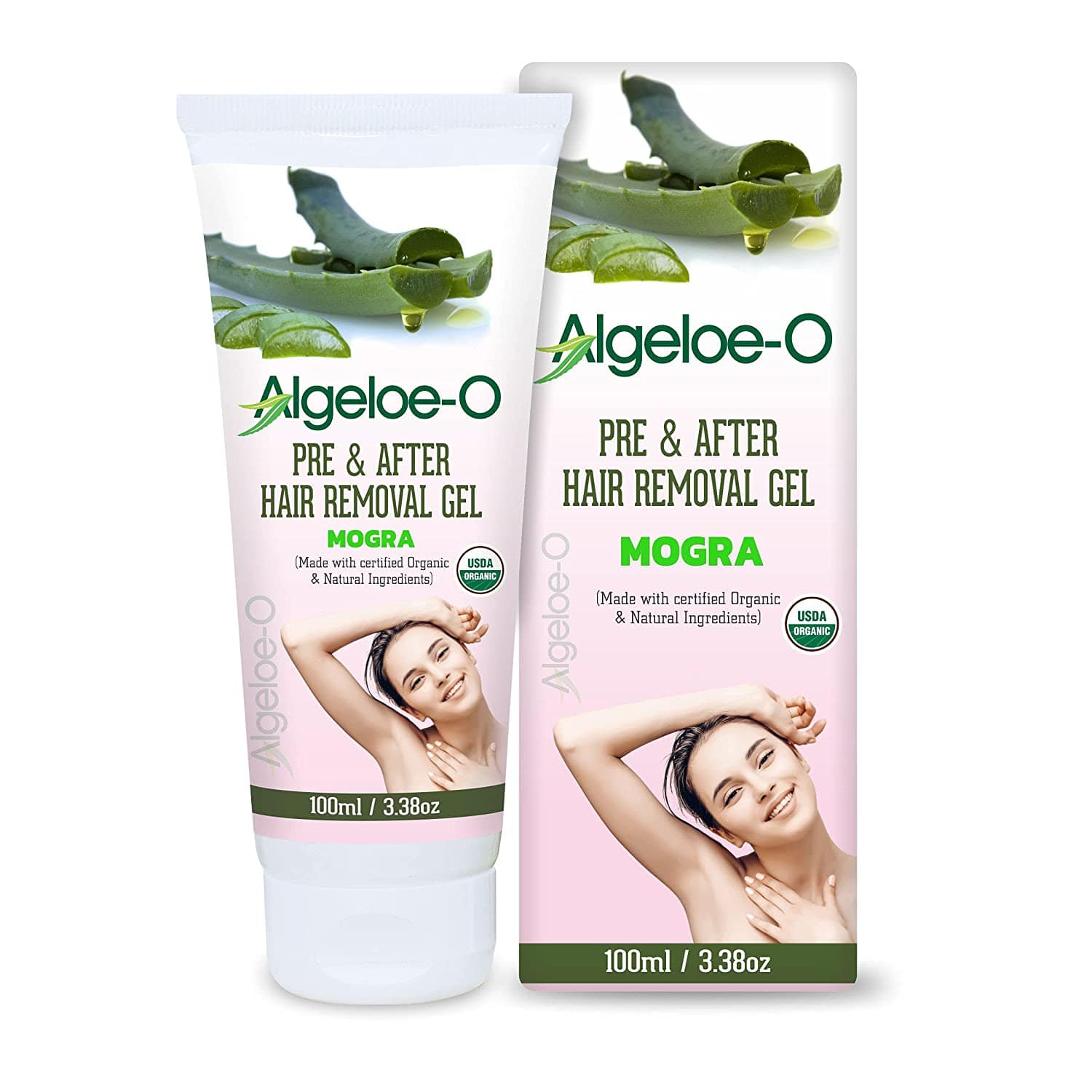 shoprythmindia Algeloe ALGELOE-O Gel Pre & After Hair Removal Mogra