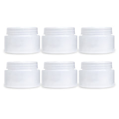 50 Pack 4 OZ Plastic Jars Round Clear Cosmetic Container Jars with Lid —  CHIMIYA