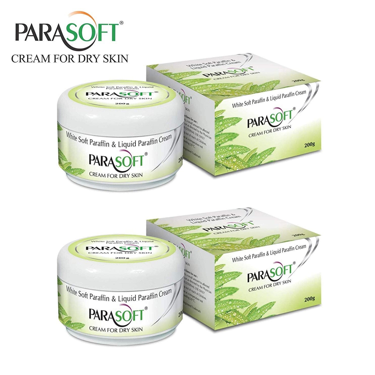 shoprythmindia Parasoft,Body & Foot Cream Pack of 2 Parasoft Cream 200 gram