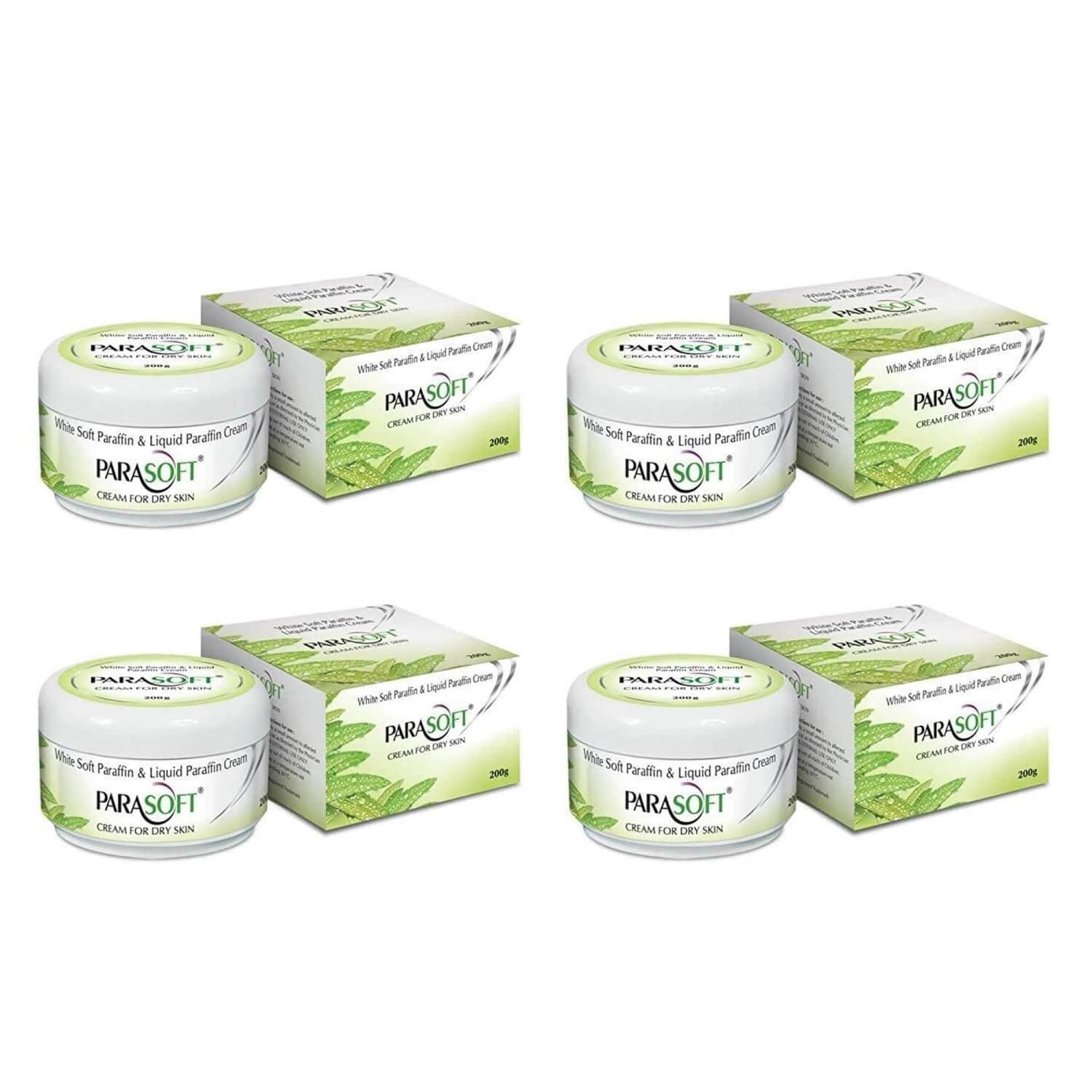 shoprythmindia Parasoft,Body & Foot Cream Pack of 4 Parasoft Cream 200 gram