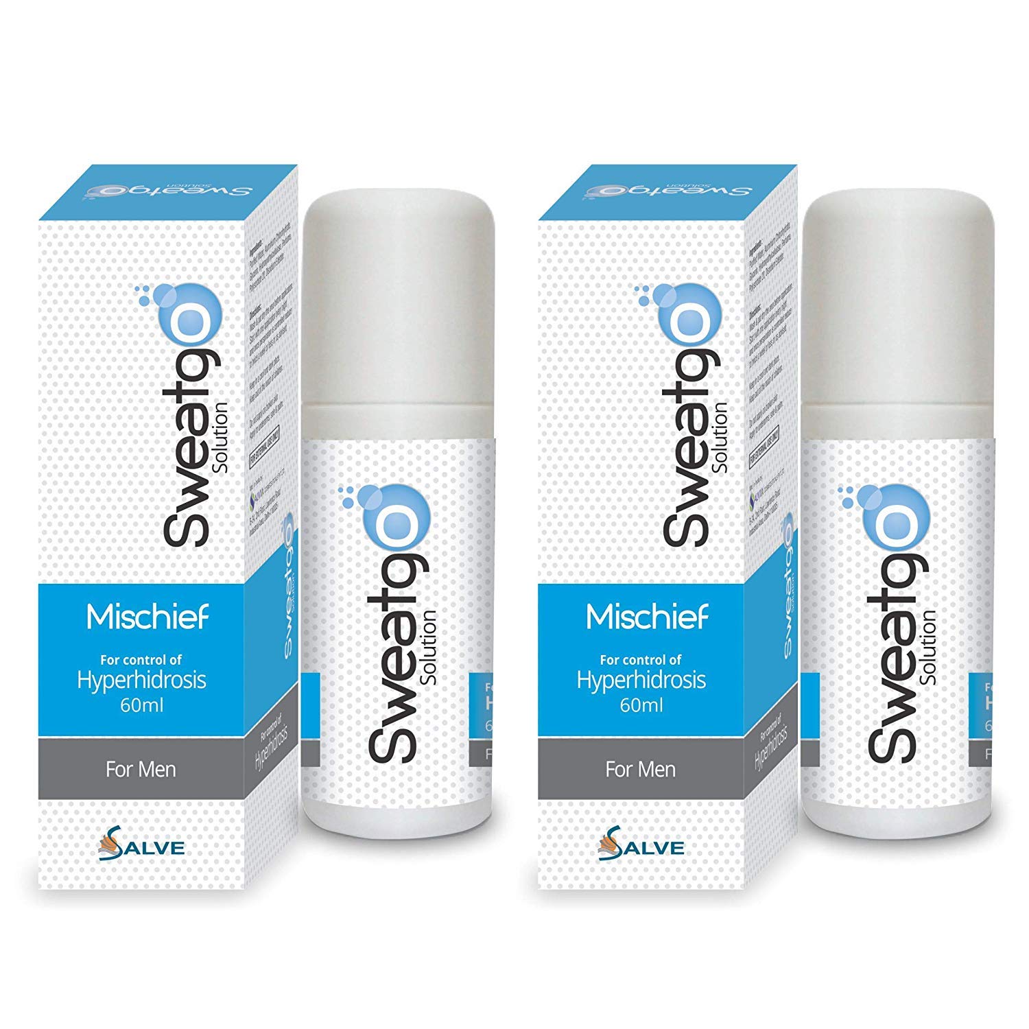 shoprythmindia Sweatgo Pack of 2 Sweatgo Anti perspirant Hyperhidrosis Sweat Free For Men in Exclusive Fragrance